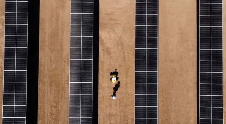 Civ Robotics in solar farms